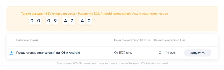 Раскрутка приложений на ios и Android