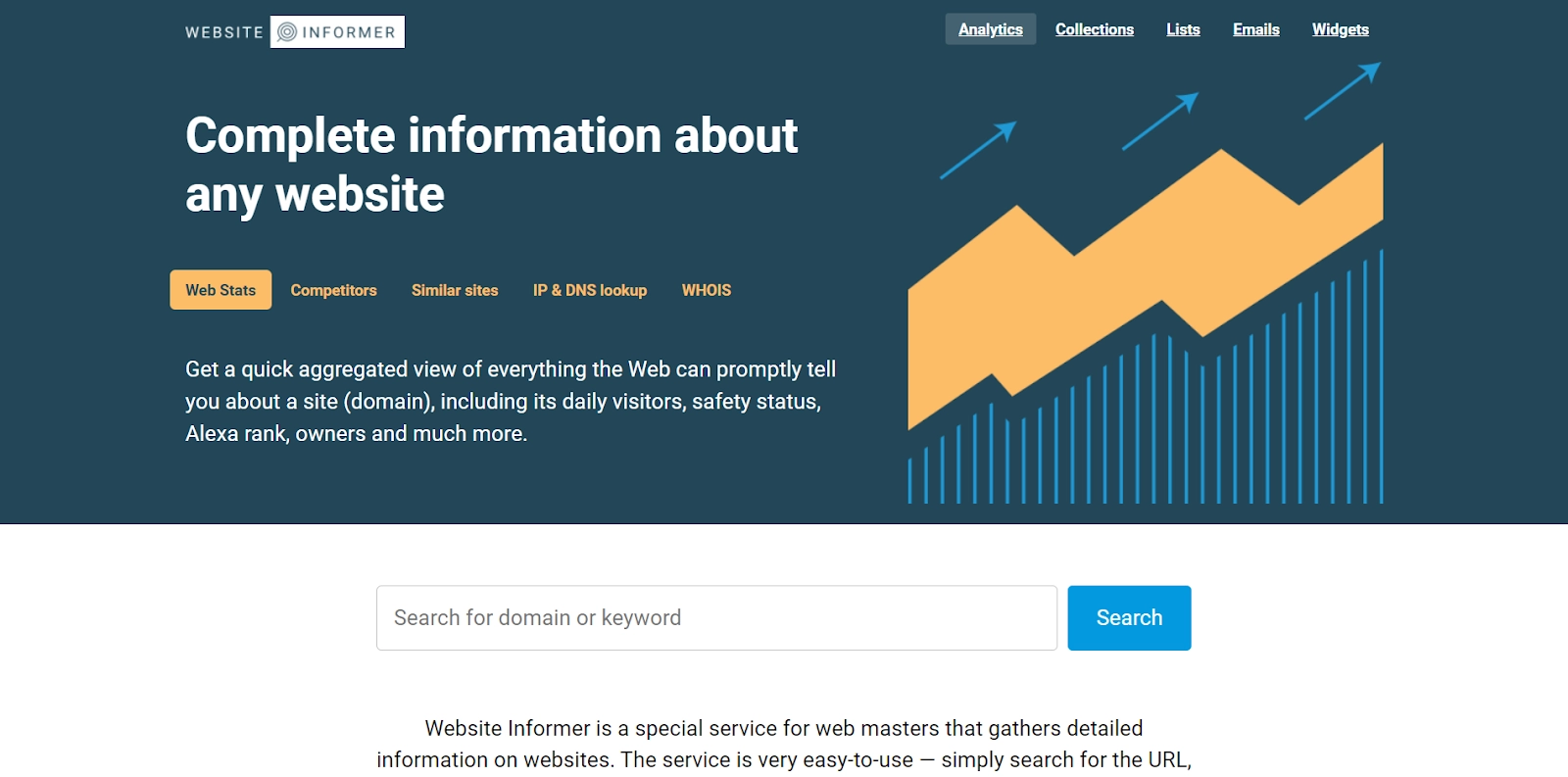 WEBSITE.INFORMER - собирает подробную информация о веб-ресурсах