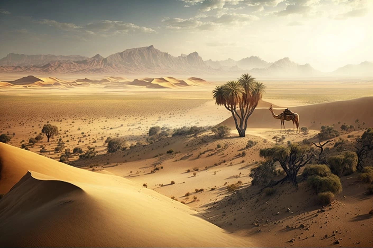  фотография бескрайнего пустынного пейзажа