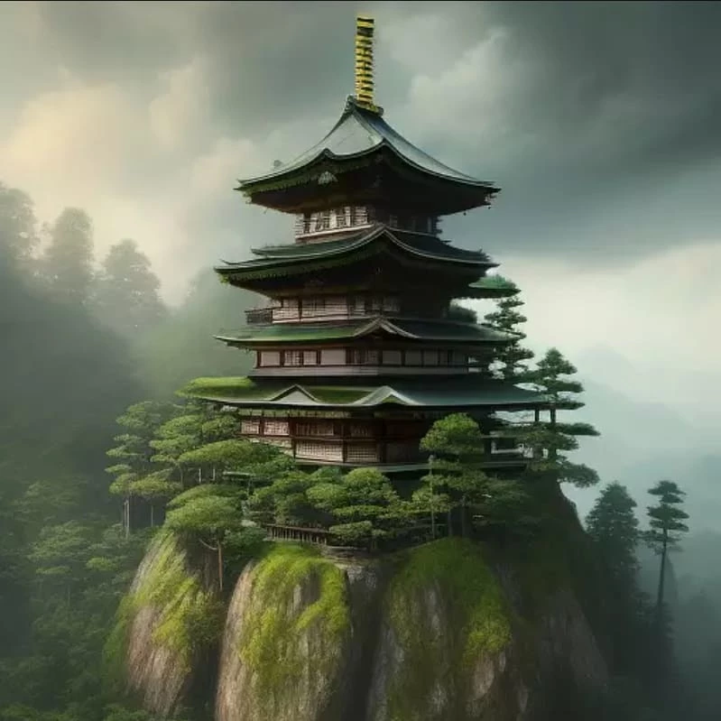 святилище в японском стиле 