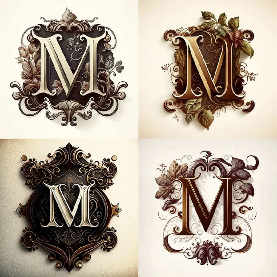 дизайн логотипа с буквой “М”