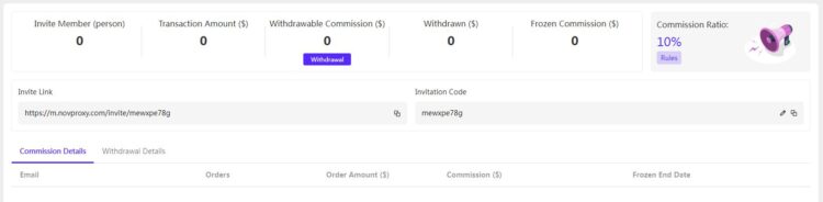 Любой пользователь может стать участником партнерки NOVPROXY