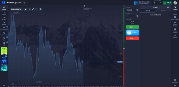 Трейдинговая платформа POCKET OPTION