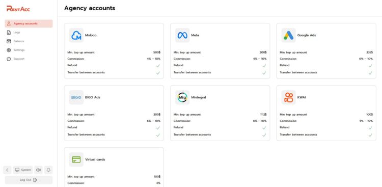 Перед стартом работы осмотрите дашборд и активируйте аккаунт