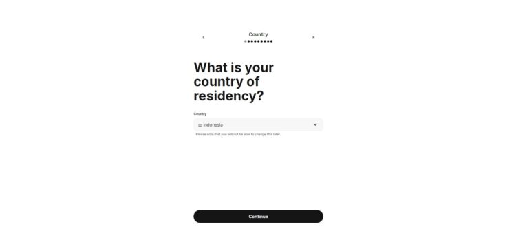 Выбор страны креатора