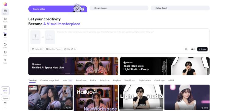 Hailuo AI для генерации видеороликов