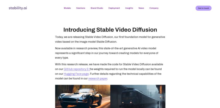 Stable Video Diffusion