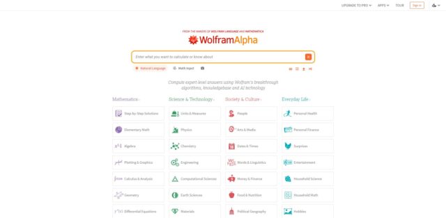 Wolfram Alpha