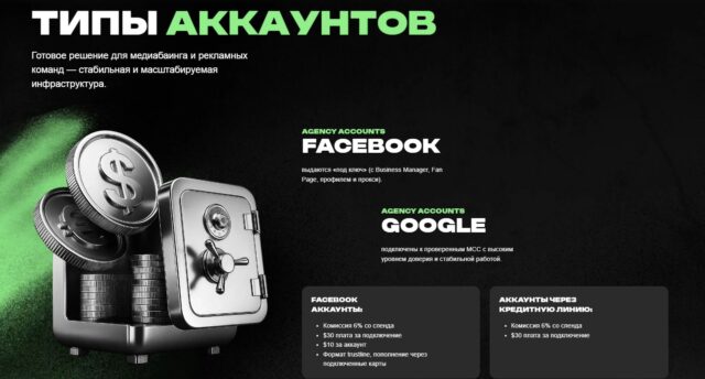 Типы аккаунтов в платежном сервисе Pay.Partners